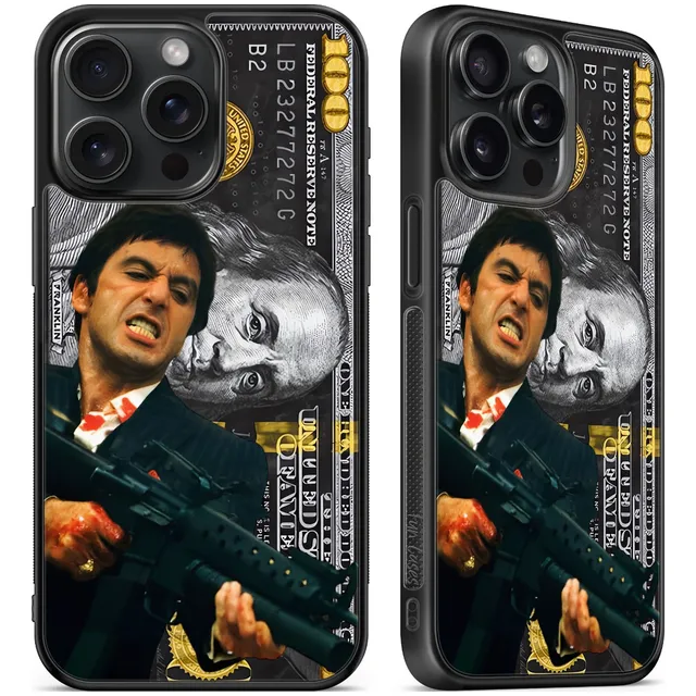Funda Tony Montana Caracortada Scarface Dolar 100 Negro 2 Negro Iphone 7