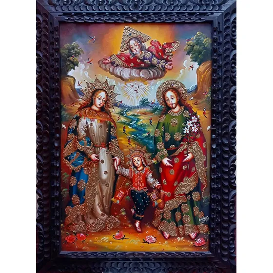 Cuadros Pintados Al Óleo Estilo De La Escuela Cuzqueña