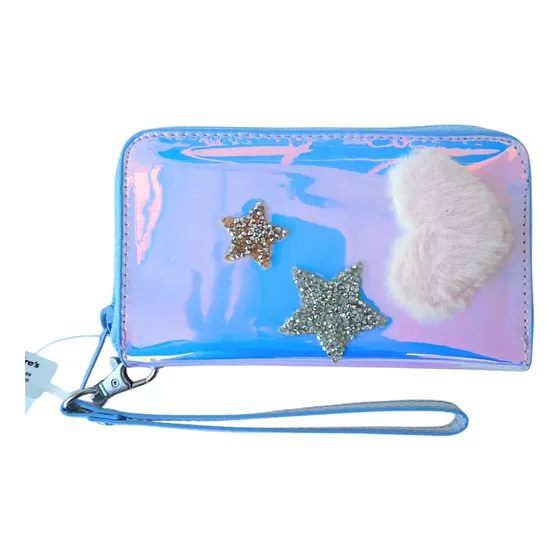 Monedero Claire's Muñequera Niñas Semicuero Tornasol 9cm