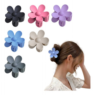 Pinzas Para El Pelo Con Forma Flor Margarita Mate Mujer 6pz Pinzas Para El Pelo Con Forma Flor Margarita Mate Mujer 6pz