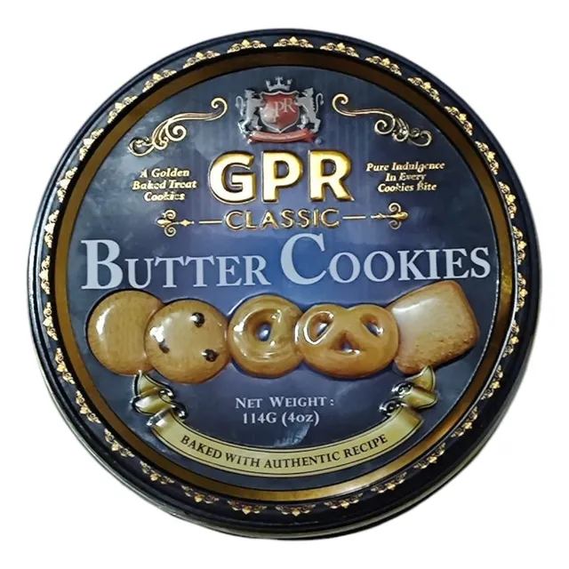 Butter Cookies Bolacha Amanteigada Uva Passa - Lata 114g