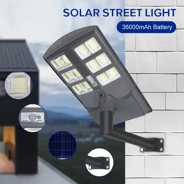 Tinsum Luz Solar Calle Seguridad Iluminacion Atardecer Para