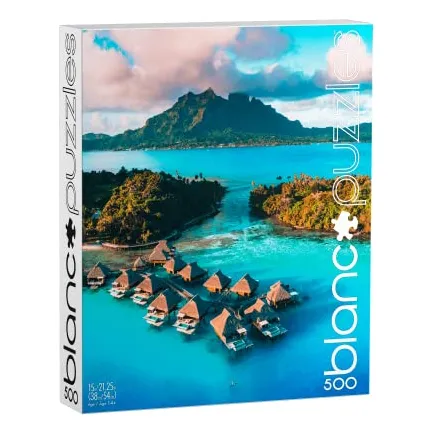 Búfalo Juegos - Blanc - Bora Bora Azul - 500 Pedazo Mymna