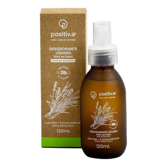Desodorante Líquido 100% Natural 120ml - Positiv.a