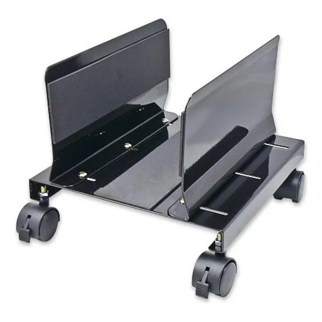 Atx Soporte Acero Computadora Anchura Ajustable 4 Ruedas