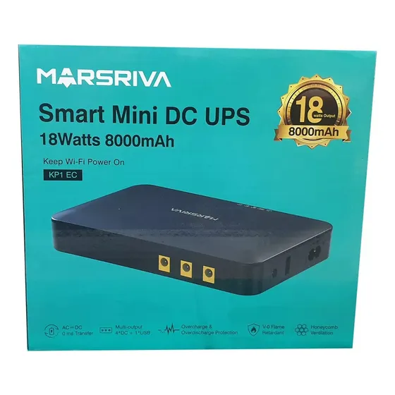 Mini Ups Inteligente Marsriva Kp1 Ec 4 Puertos 8000mah + Usb