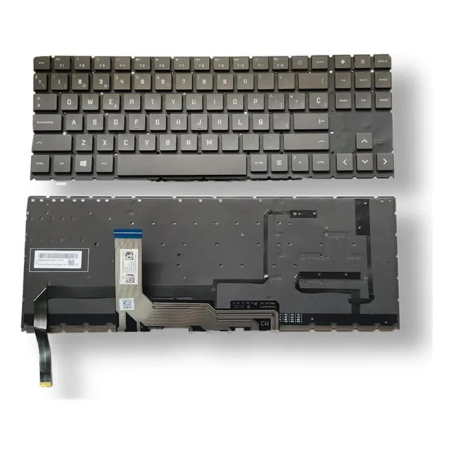 Teclado Para Hp Omen 15-ek0012 15-ek1008 L98944-161 Luz Rgb