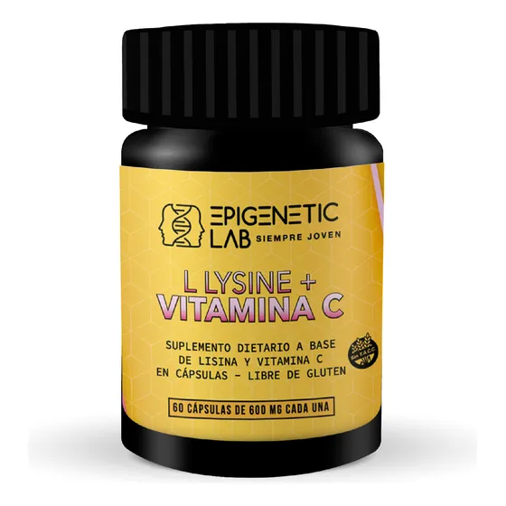L Lysine + Vitamina C X 60 Capsulas Sin Tacc Epigenetic Lab