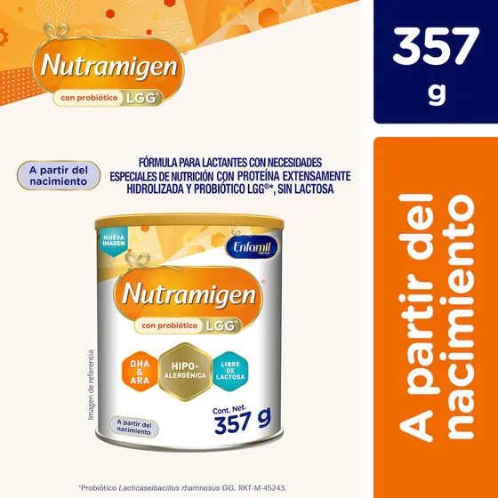 Fórmula infantil especializada Nutramigen a partir del nacimiento lata de357g