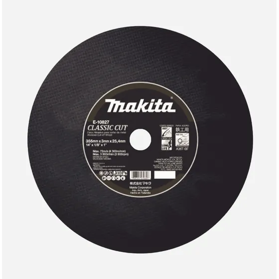 Disco Abrasivo Makita 14 Pul 25pzas P/corte Metal E-10827-25