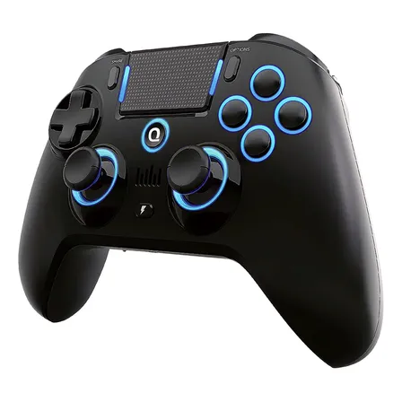 Controle Sem Fio Para Ps4 Ps3 Pc Ios Android Efeito Hall Preto