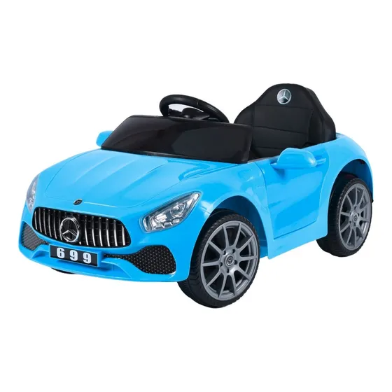 Carro Montable Eléctrico Aeiou B003 Recargable Color Azul