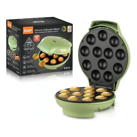 Máquina Pastelera Cupcakes Takoyaki Antiadherente Raf R-513
