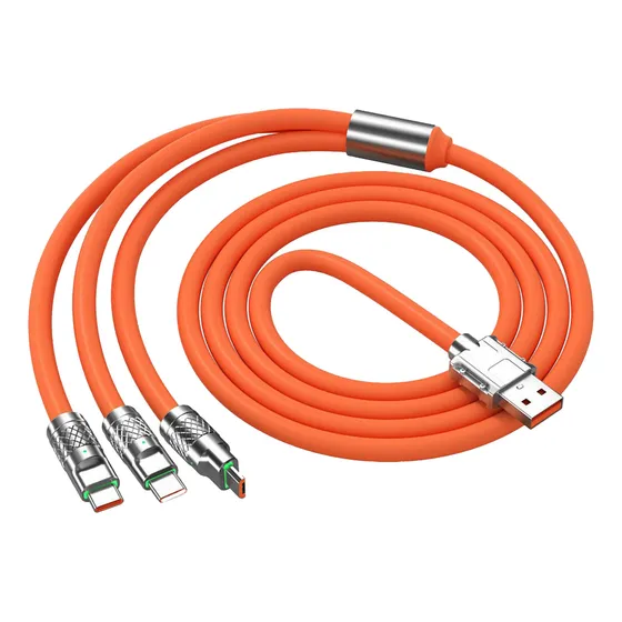 Cable De Carga Múltiple De 3.94 Pies Y 120 W, Adaptador De C