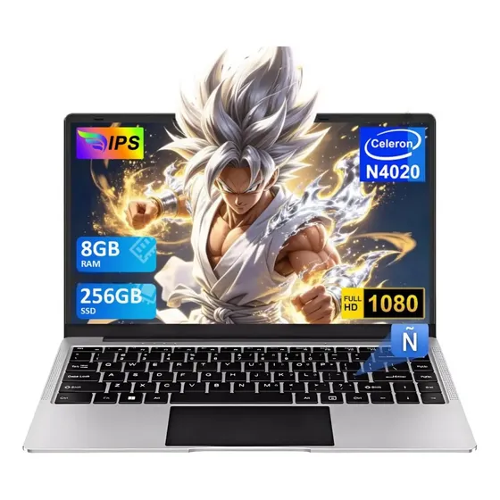 Laptop bvate B8 14" con Intel Celeron y Windows 11, 8 GB RAM, 256 GB SSD y Mouse Inalámbrico