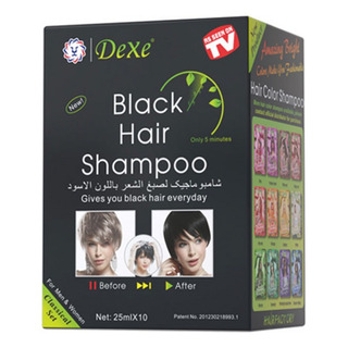 Shampoo Tinte Negro En 15 Min. 10 Sobres Shampoo Tinte Negro En 15 Min. 10 Sobres
