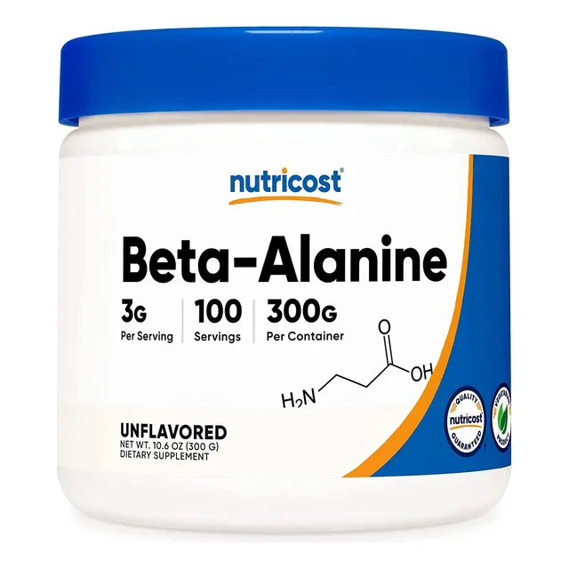 Suplemento Nutricost Beta Alanina En Polvo 300 G 300 Porcio