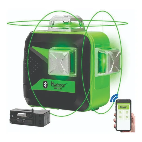 Nivel Laser Huepar 12 Líneas 3x360° Bluetooth