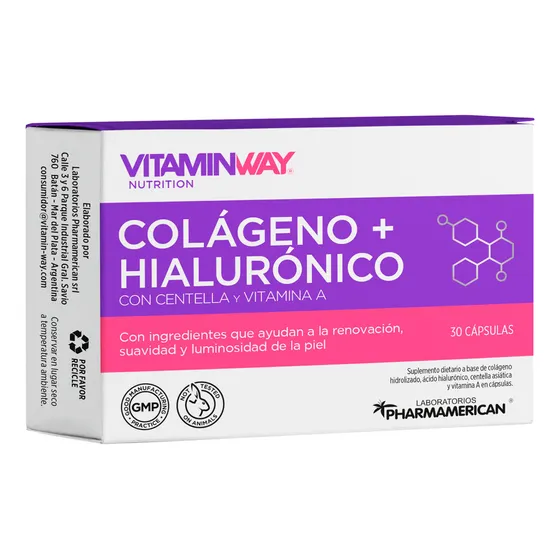Vitamin Way Colágeno + Hialurónico Centella Vit A X30