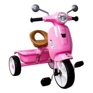 Moto-triciclo Apache Retro Rosa Con Luz Y Sonidos Moto-triciclo Apache Retro Rosa Con Luz Y Sonidos