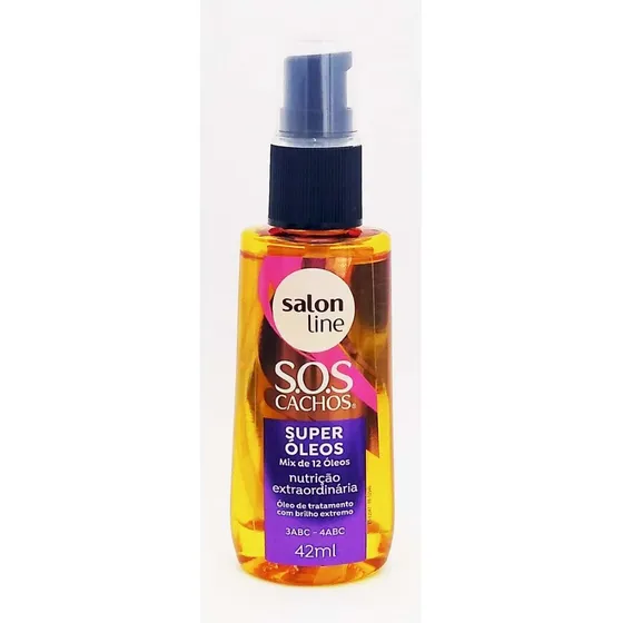 Óleo De Tratamento Super Óleos S.o.s Cachos 42ml Salon Line