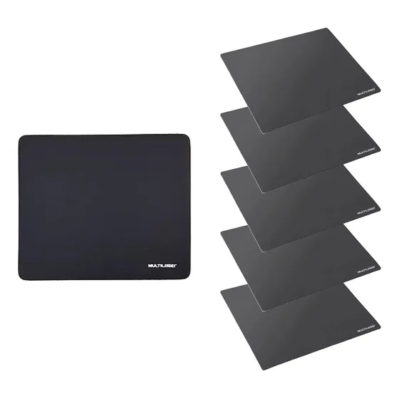 Kit 5 X Mousepad Basico Simples Multilaser Atacado Ac027