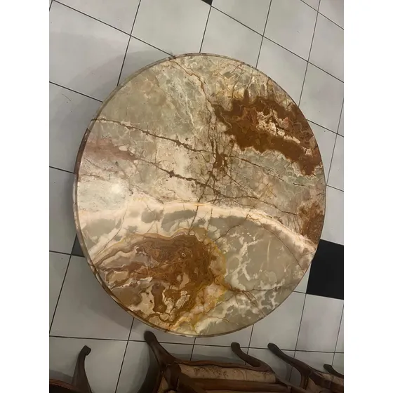 Mesa  Centro Con Tope De Marmol