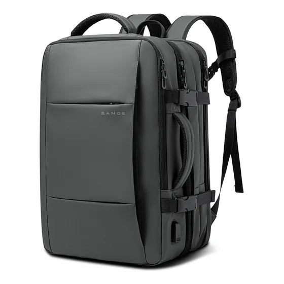 Bange-1908a Upgraded Version Large Capacity Backpack Color Gris Diseño De La Tela Liso