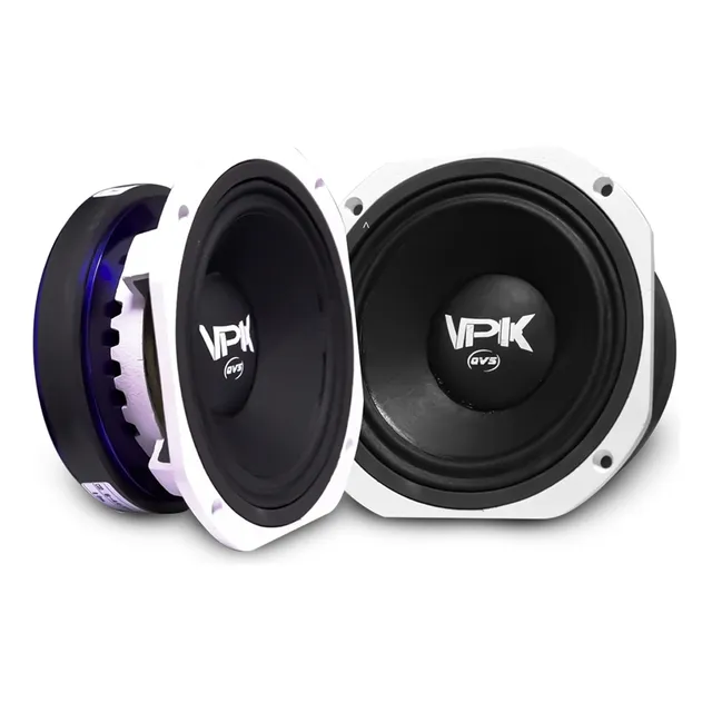 Kit 2 Alto Falante Qvs 8 55vpk 400rms Médio Grave Acessórios