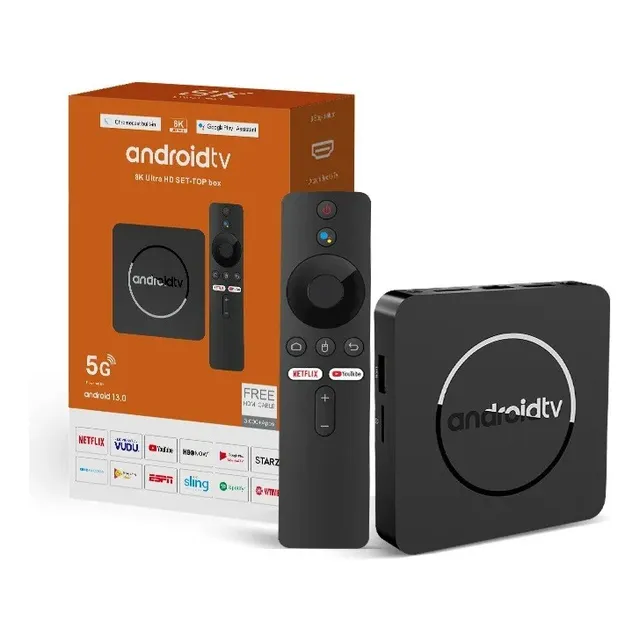 Dbox Android Mortal 8k 5g Negro De Voz