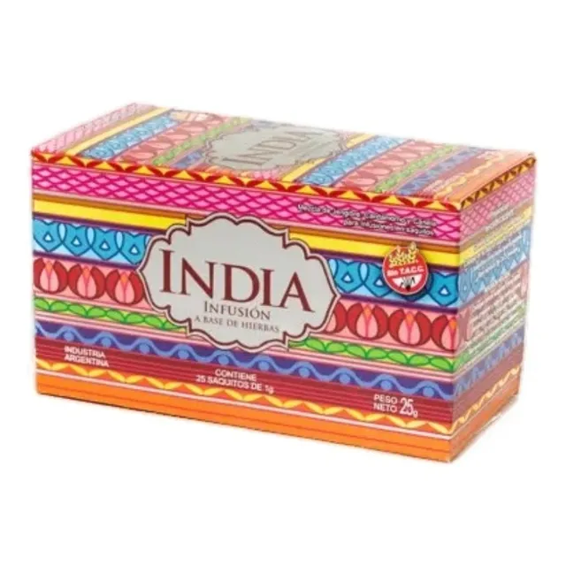 Te India Cardamomo Canela Jengibre Oasis X25 Saquitos