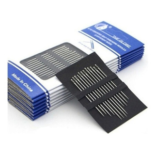 Aguja Ojo Ciego Fácil De Enhebrar Acero Inoxidable Set 24 Pz Aguja Ojo Ciego Fácil De Enhebrar Acero Inoxidable Set 24 Pz