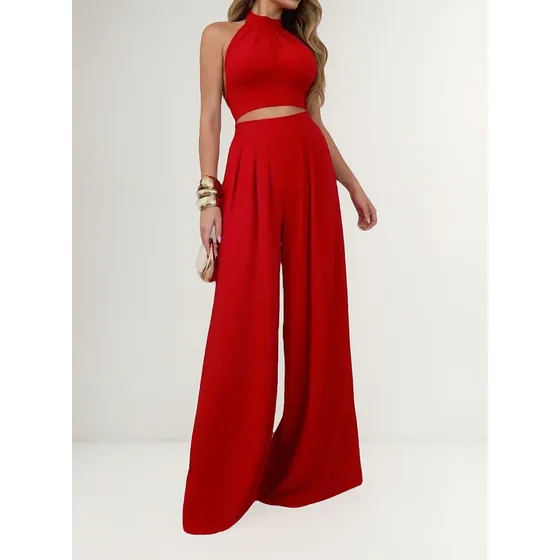 Conjunto Top + Palazzo Elegante. Excelente Calidad!