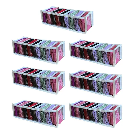 7 Colmeia Organizadora para Gavetas Organizador de Calcinhas Cuecas Porta Meia P Guarda Roupas Bebe Kit STOBAZA