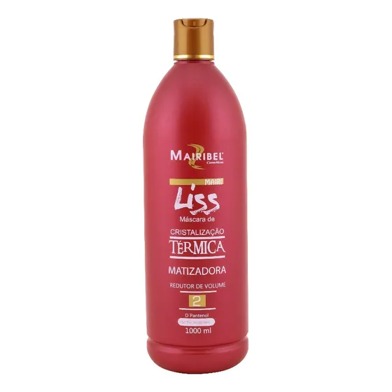 Mascara De Cristalização Térmica Matizadora Selante Mairibel Cor de cabelo Loiro, Preto e outros Fragrância do tratamento Caracteristico do Produto