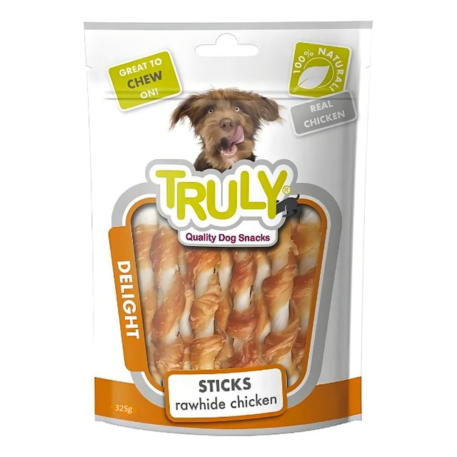 Petisco Delight Truly Frango No Palito De Couro 325g Petisco Delight Truly Frango No Palito De Couro 325g