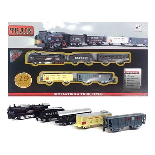 Tren De Pasajeros Eléctrico De Juguete Luz Locomotora Tren De Pasajeros Eléctrico De Juguete Luz Locomotora