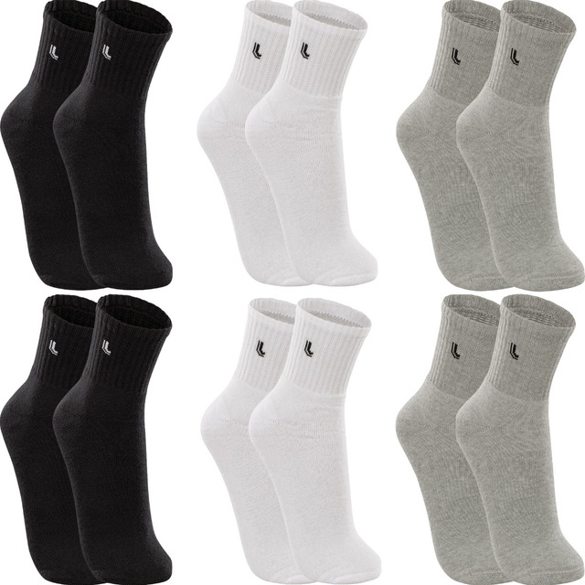 Kit 6 Pares Meias Lupo Cano Médio Esportivas Academia