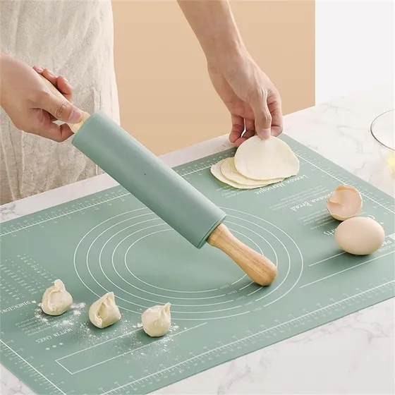 Rodillo De Silicón Masa Fondant Repostería  39 Cm