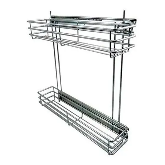 Condimentero Lateral Cromado De 10cm Accesorios De Cocina