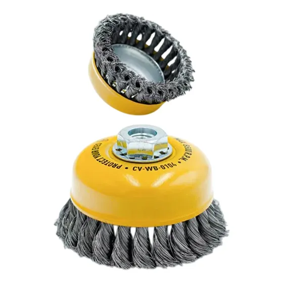 Cepillo Copa De Alambre Trenzado 3 PLG Multi Rosca 5/8-m14