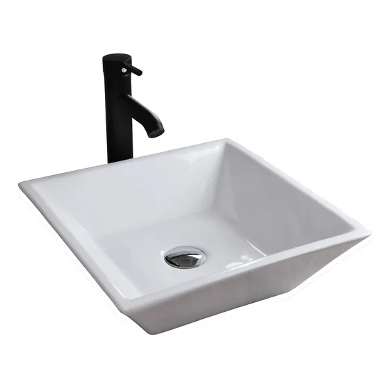 Esatto® Kit Maya N Paquete Lavabo Llave Negra Baño Desagües
