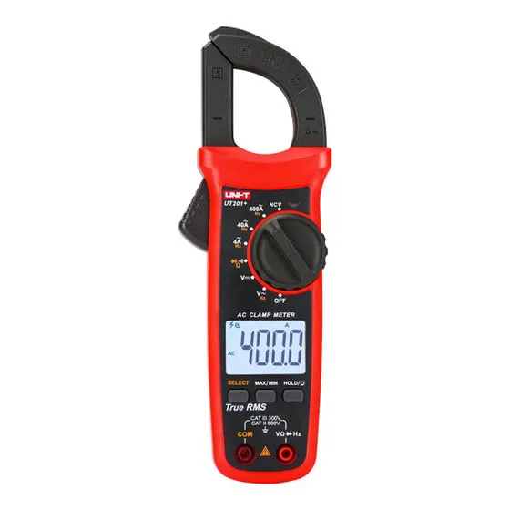 Pinza Amperométrica Unit Ut201+ Plus Trms Electrocomponentes