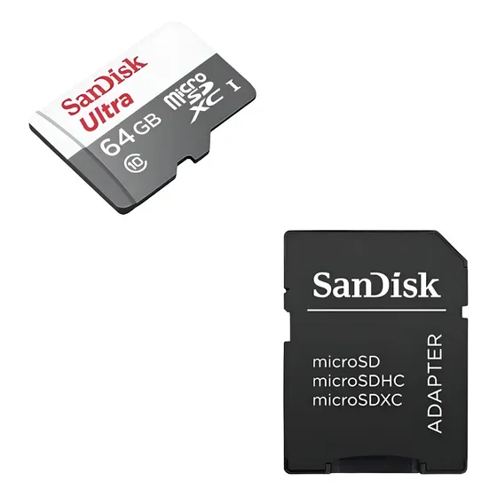 Tarjeta Memoria 64gb Sandisk Micro Sd Clase 10 | Cuotas sin interés
