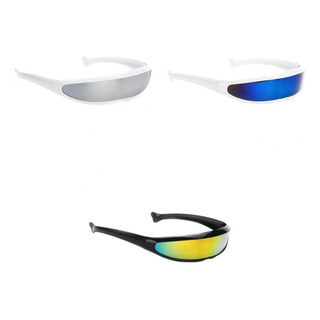 3/set Gafas De Sol Con Espejo De Cíclope Futurista 3/set Gafas De Sol Con Espejo De Cíclope Futurista