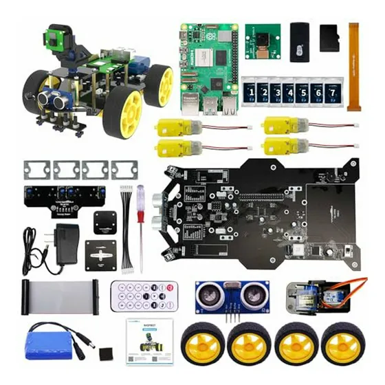 Robot 4wd Yahboom Con Raspberry Pi 5, Kit Diy Y Cámara Ai