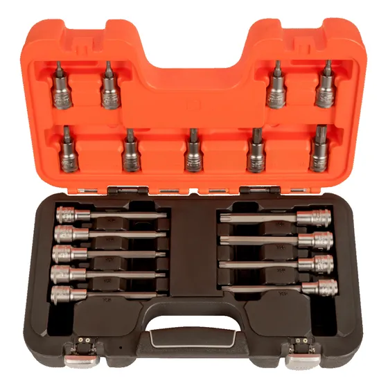 Juego De Dados Torx, Cuadro 1/2, Largos/cortos, 18pzas