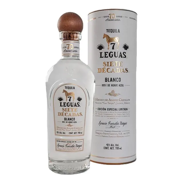 Pack De 12 Tequila 7 Leguas 7 Décadas 700 Ml
