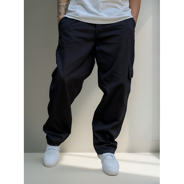 Calça Cargo Masculina Larga Skate Elástico Cintura Unissex