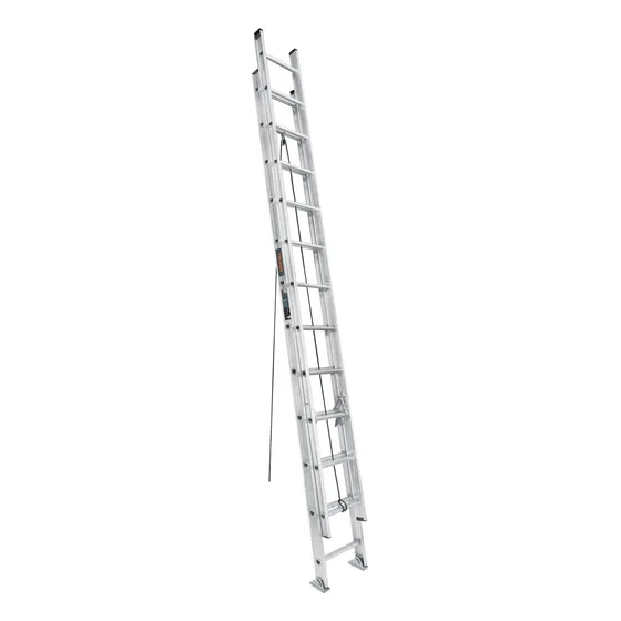 Escalera Extensible 24 Pasos Capacidad 150 Kg Truper 16028 Plateado